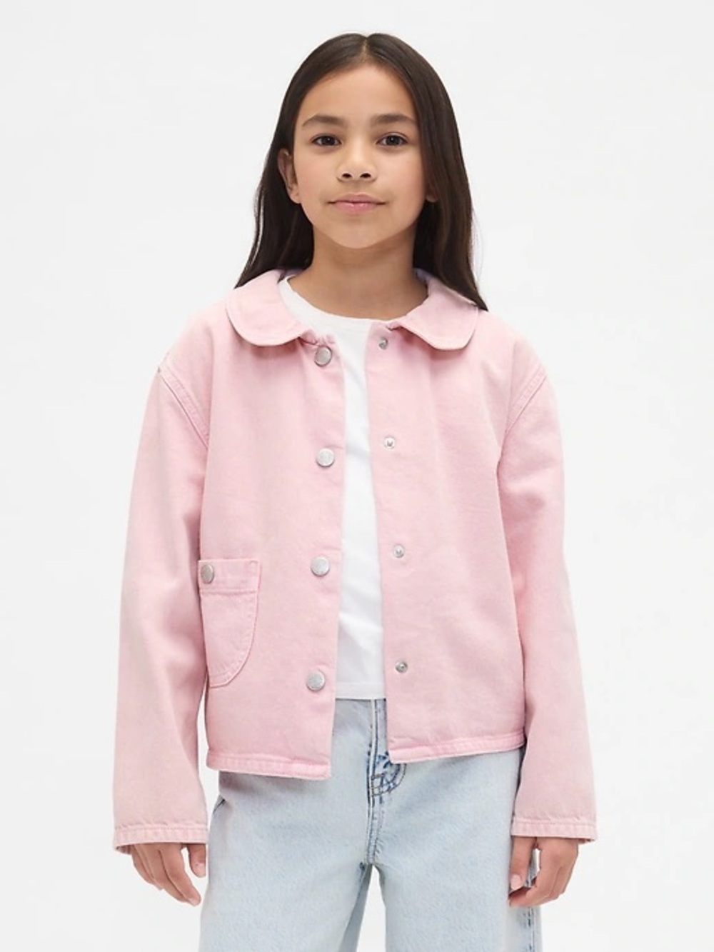 GAP Light Pink kids or size small/ medium woman Jean Jacket nwt